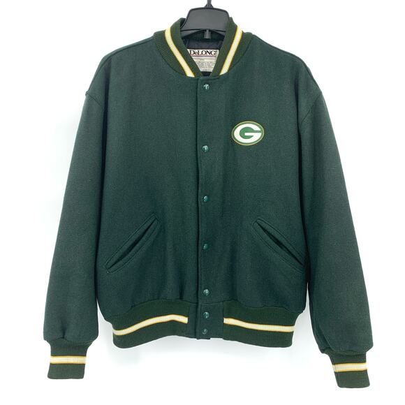 Delong Other - VTG 90s DeLong Green Bay Packer Miller Light Wool Blend Varsity Jacket Size XL